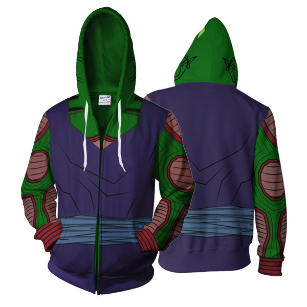 Cartoon 3D Printing Hooded Zipper Sweater