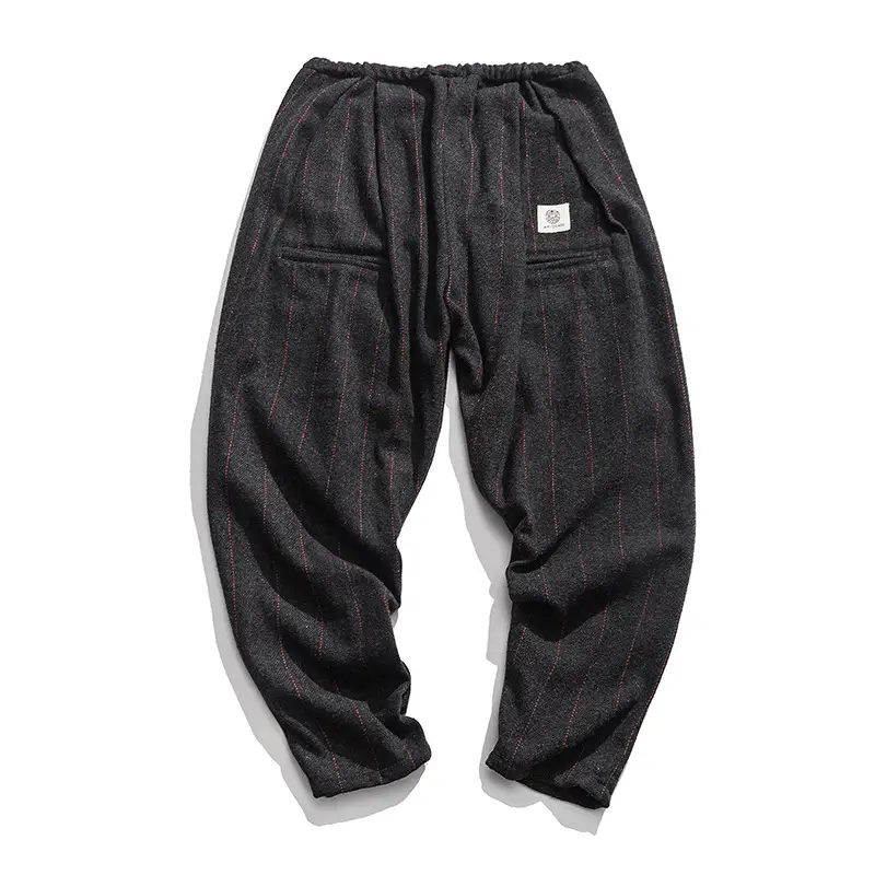 Plaid Cut British Plush Trousers For Men's Japanese Series