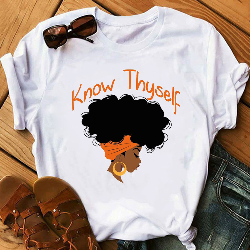 Short Sleeve Girl's Letter Print Women's T-Shirt Casual Loose Top