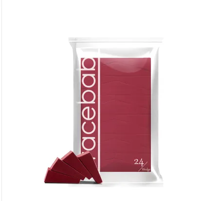 Matcha Triangle Makeup Powder Puff Sponge - Red 24 Slices