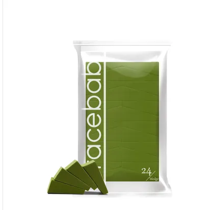 Matcha Triangle Makeup Powder Puff Sponge Green 24 Slices - Shop at LoveMi