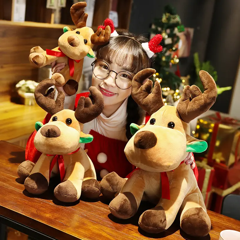 Santa Claus Elk Doll Cute Giraffe Christmas