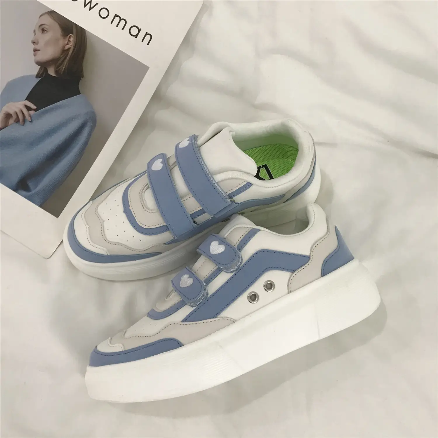 Rainbow Marshmallow Platform White Shoes Women New Magic