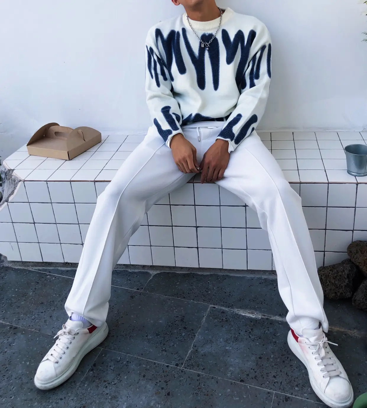 Korean Fashion Casual All-match Loose Small Straight Leg Pants