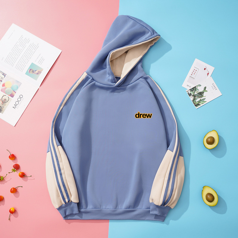 سويتر هودي فضفاض بتطريز كاجوال ومخمل