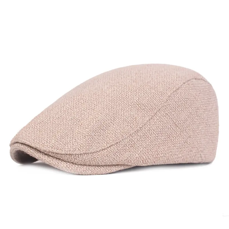 Outdoor Tourism Monochrome Cotton and Linen Berets