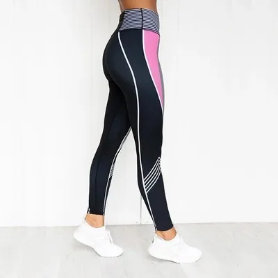 Digital Printing Yoga Exercise Of Tall Waist Pink - Shop at LoveMi