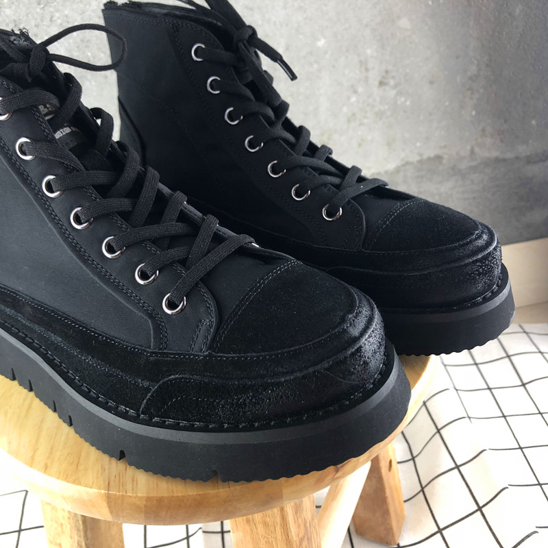 Autumn And Winter All-Match Boots Men's High-Top Thick-Soled British Style