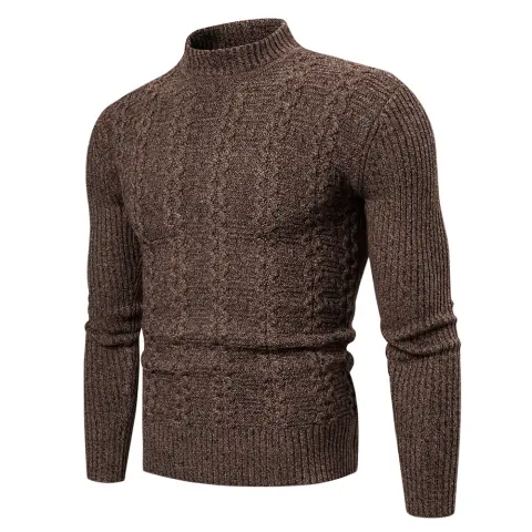 Men's Fashion Trend Twisted Long-Sleeved Sweater Casual Sports