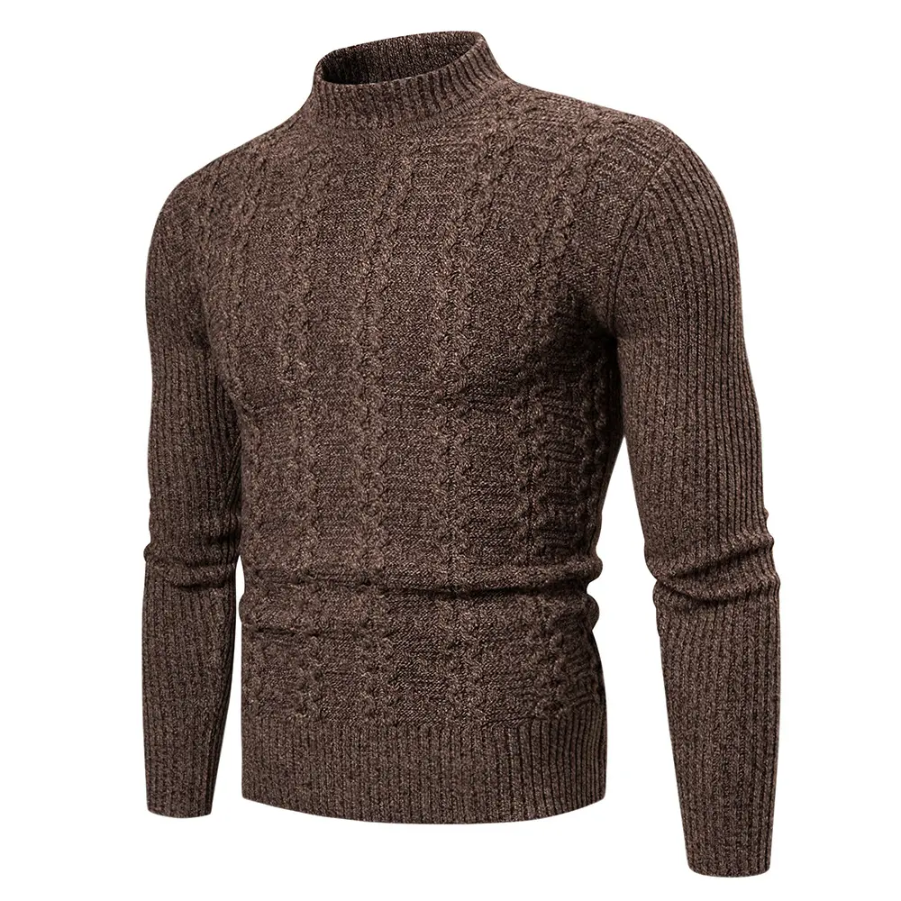 Men's Fashion Trend Twisted Long-Sleeved Sweater Casual Sports