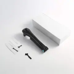 Back Electric Shaver With Foldable Long Handle - Black - View 1