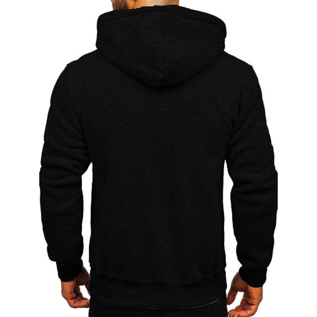 Men's Fleece Cardigan Zippered Hoodie Jacket
