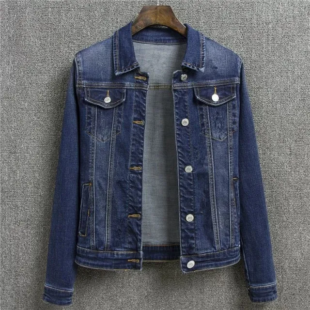 Autumn Slim Casual Jacket Student Jacket Dark Blue - Shop at LoveMi