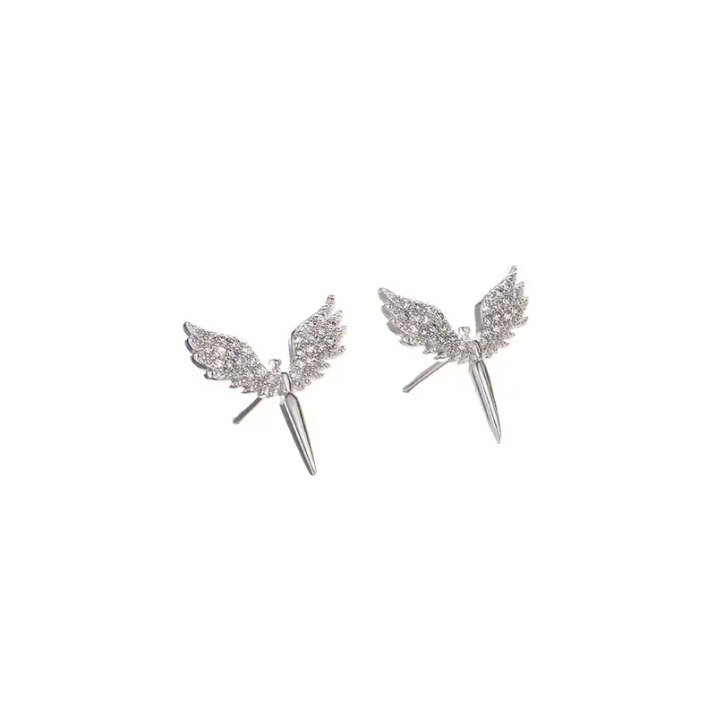 Guardian Angel Diamond Ring Necklace Earrings Three Piece Set