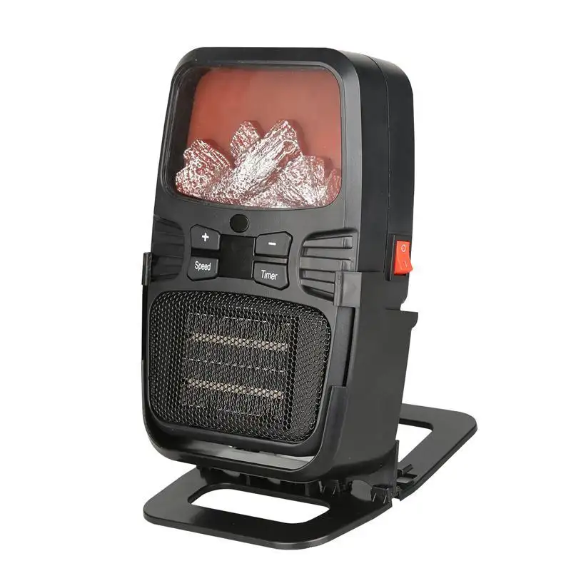 Mini Desktop Small Heater Home Flame Lamp