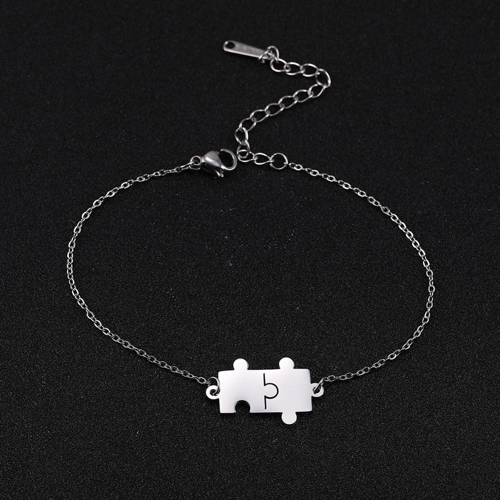 Adjustable Jigsaw Bracelet Fashion Couple