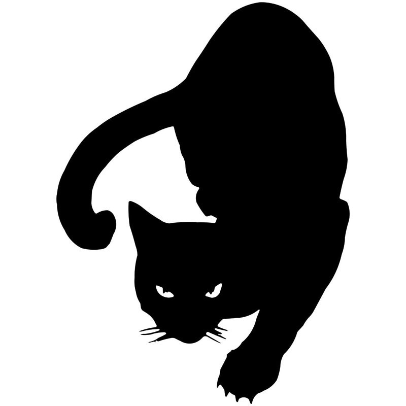 Reflective Pet Cat Car Decal 4