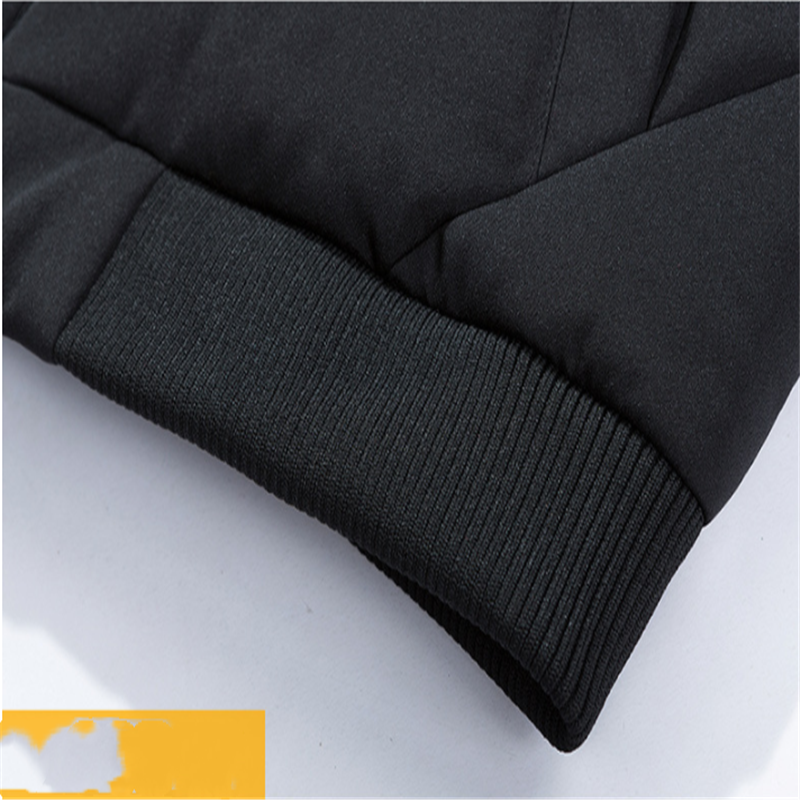 Men's Fashion Thickened Warm Cotton Jacket Men's Stand Collar Coat