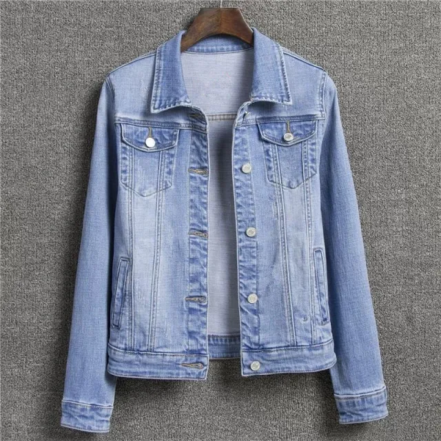 Autumn Slim Casual Jacket Student Jacket Light Blue - Shop at LoveMi