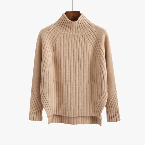 Turtleneck Pullover Long-Sleeved Sweater