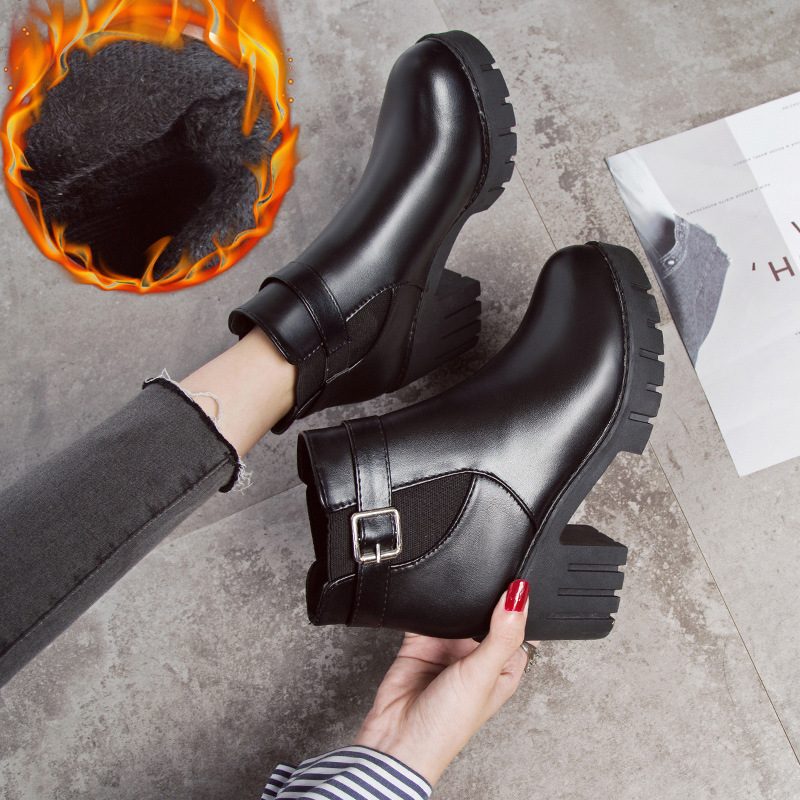 One Boot, Short Tube High Heels British Style