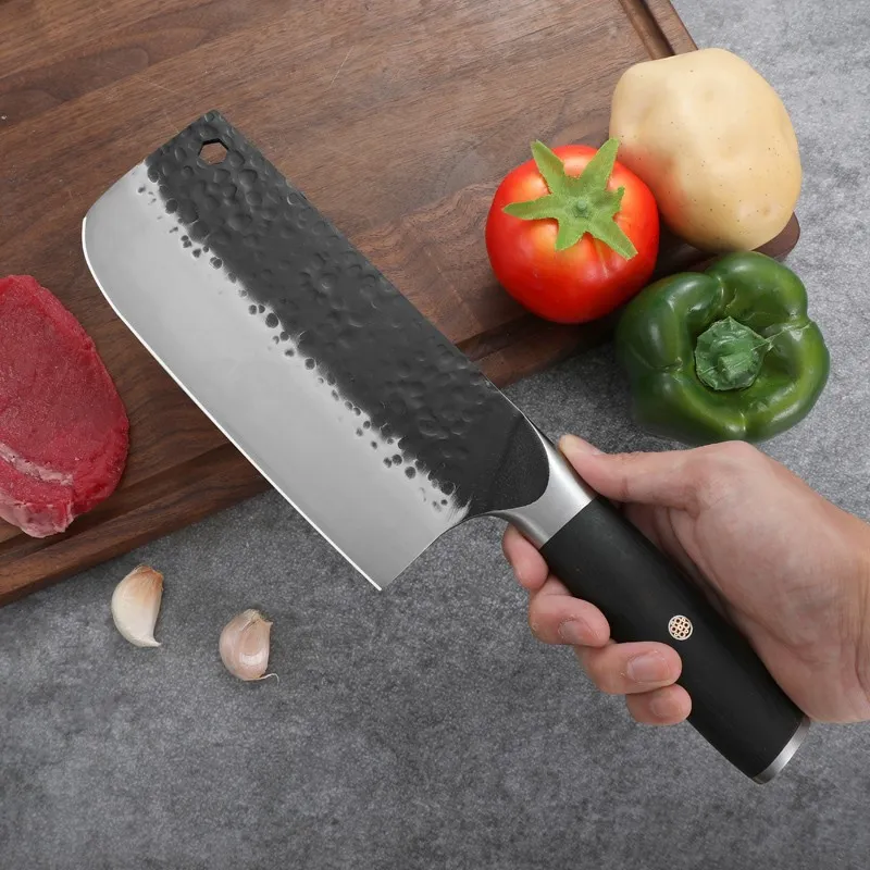Hand Forging Slicing Knife Chopping Knife Kitchen Meat Cutter - Broadsword