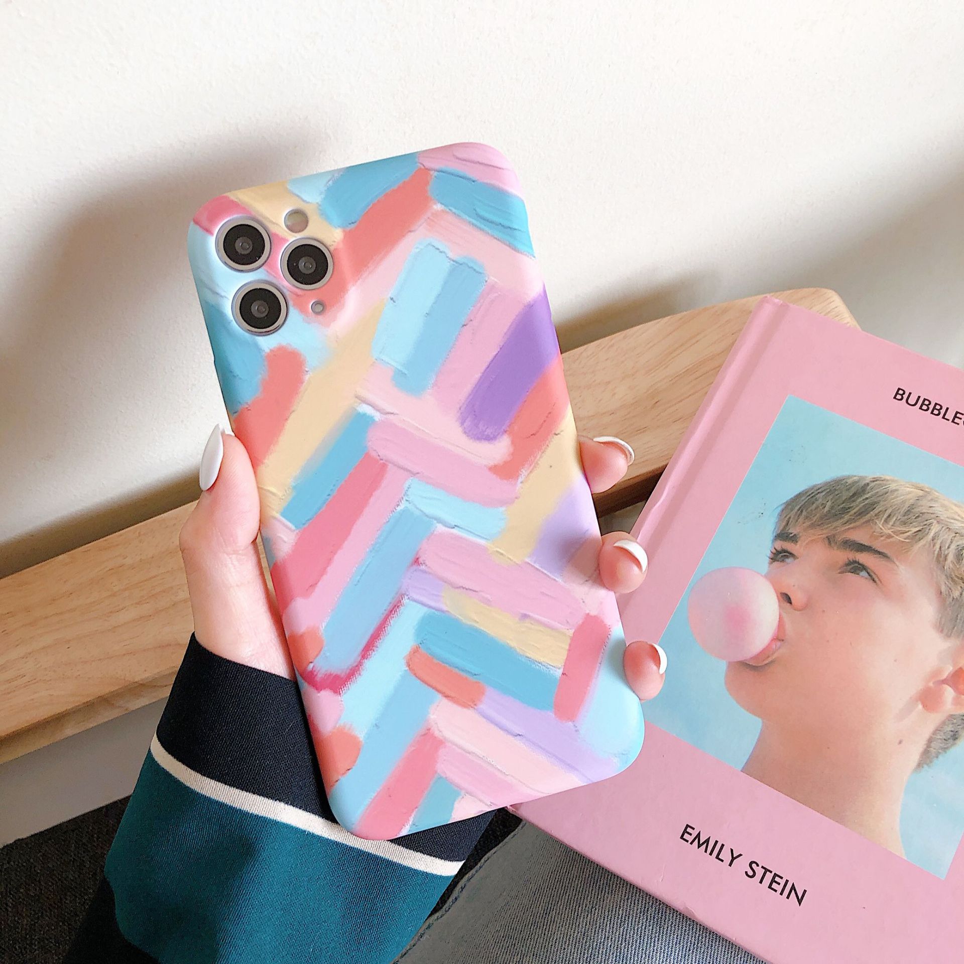 Color Stripe Mobile Phone Case, Soft Mini Liquid