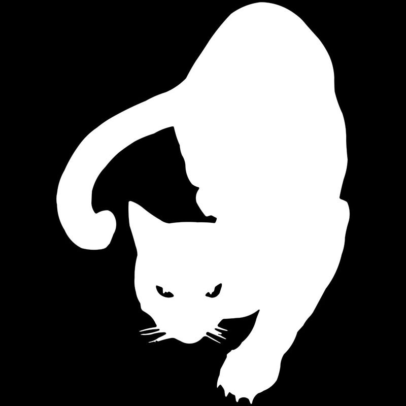 Reflective Pet Cat Car Decal 3