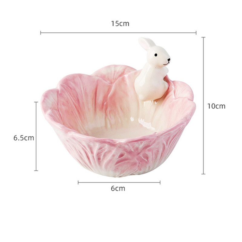 Rabbit pink bowl