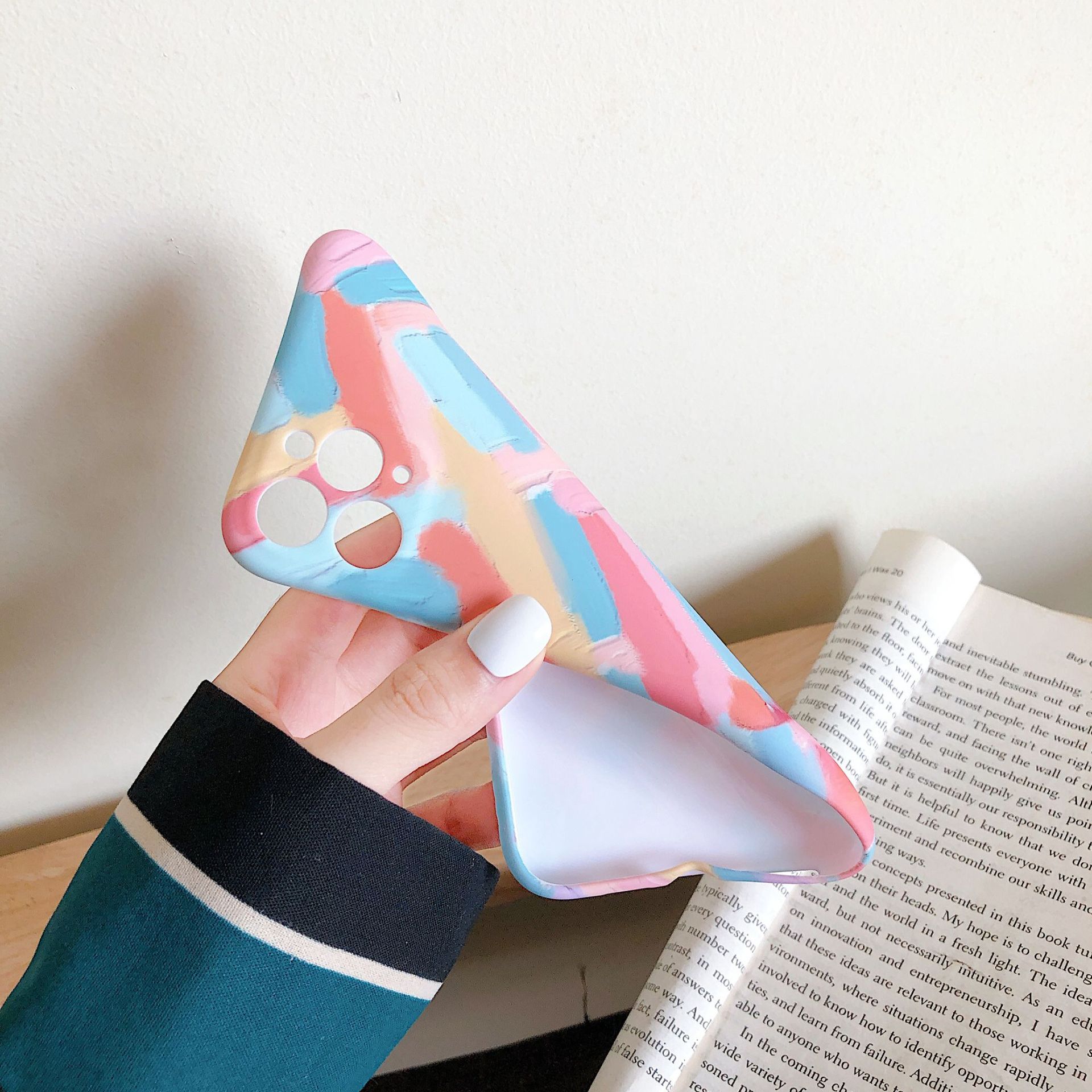 Color Stripe Mobile Phone Case, Soft Mini Liquid - Image 2