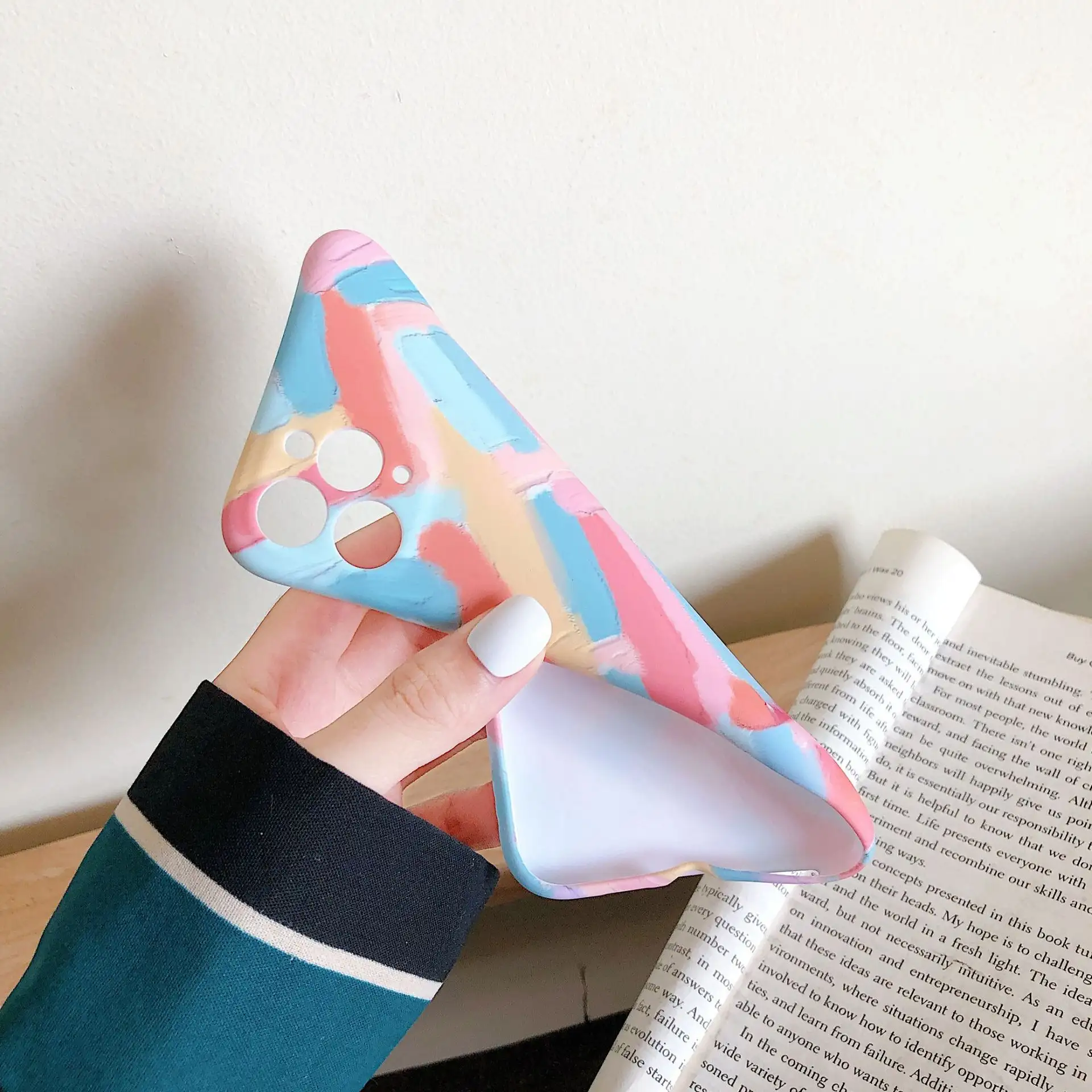 Color Stripe Mobile Phone Case, Soft Mini Liquid