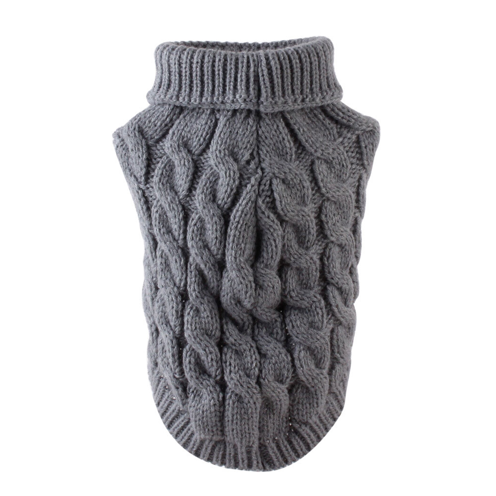 Small And Medium Sized Dog Knitwear Dog Super Cute Clothing Grey - Shop at LoveMi