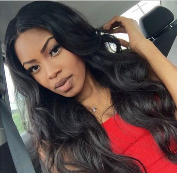 European And American Long Curly Black Wavy African Wig Black - Shop at LoveMi