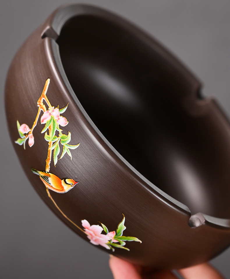 Office Atmosphere Simple Anti Fly Ash Super Large Ceramic Fashion Ashtray