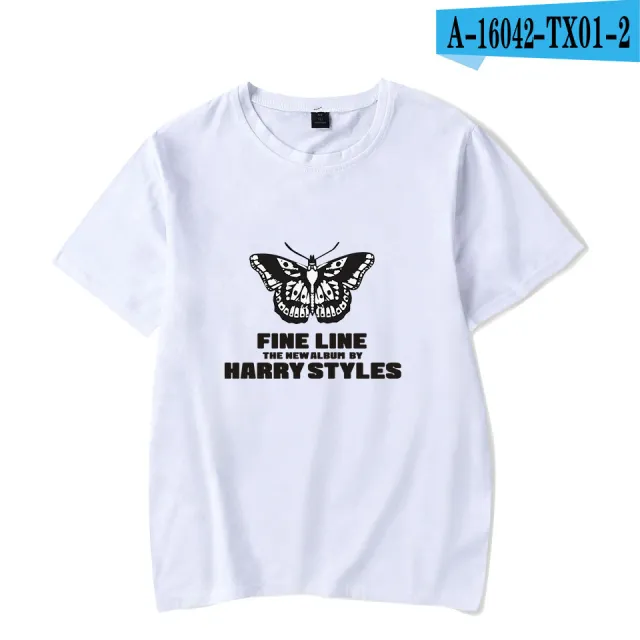 Harry styles Casual Short Sleeve T shirt With Peripheral Printing White - Shop at LoveMi