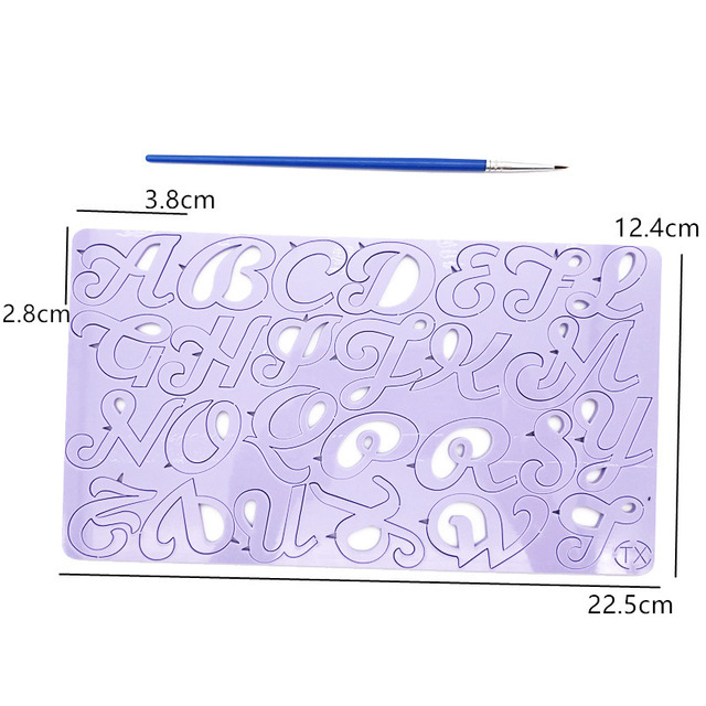 Flip Sugar Alphanumeric Cartoon Mold Acrylic Cake Insert Card