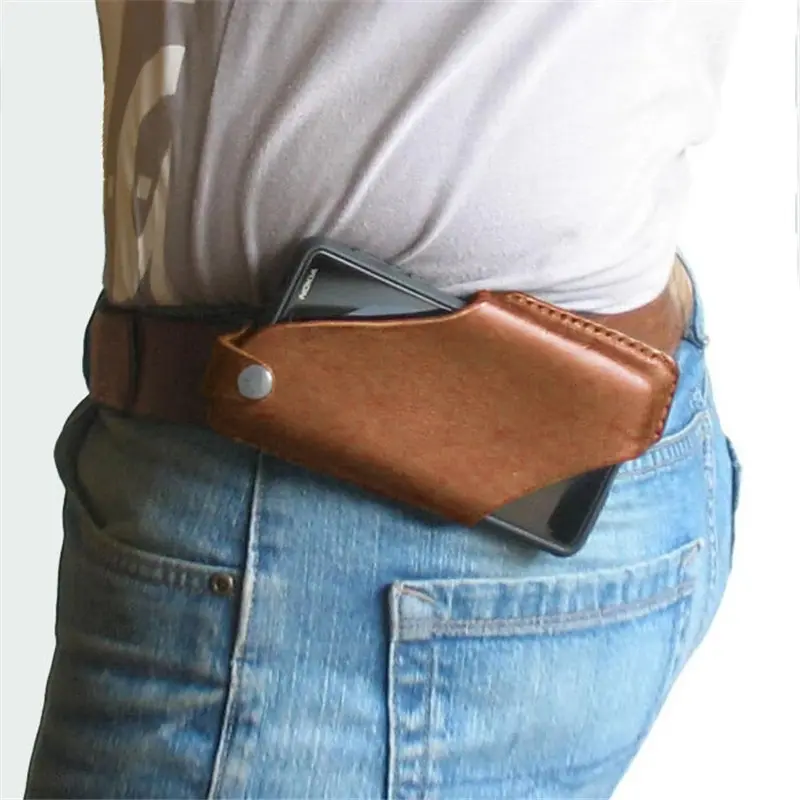 Outdoor Belt Mobile Phone Protective Leather Case