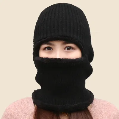 Wool Headset For Middle Aged And Elderly Women Black - Shop at LoveMi