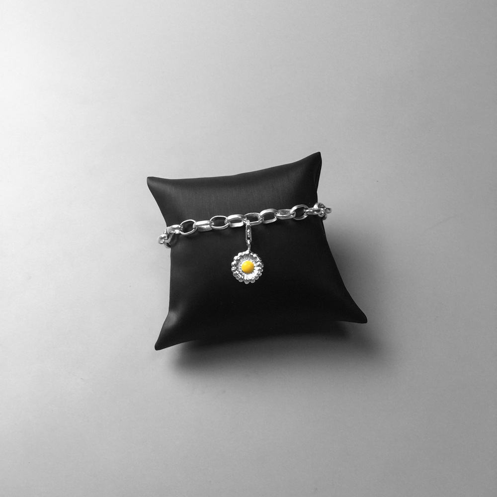 Daisy Flower Charm Pendant 925 Sterling Silver