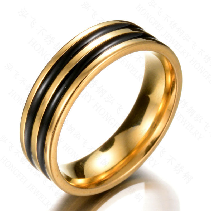 Fashion Vintage 18K Gold Double Row Drip Ring