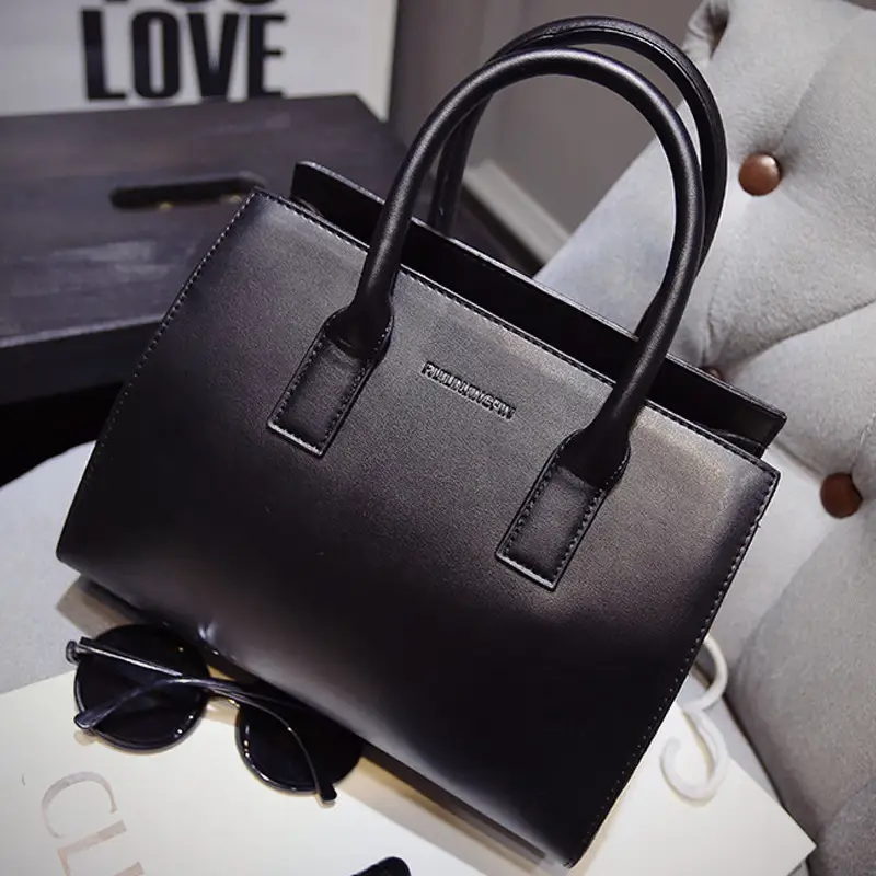Fashion Simple Solid Color Retro Portable Shoulder Bag