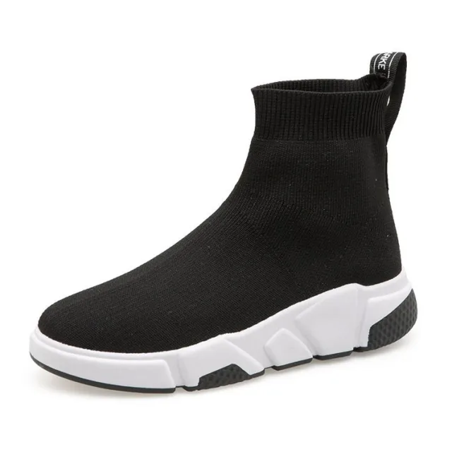 Summer Hip Hop Tube Sock Shoes Black - Shop at LoveMi