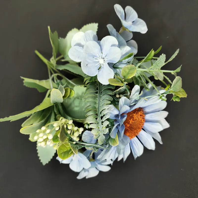European-Style Fake Flower Home Decoration Sun Lotus - Sun Lotus Blue