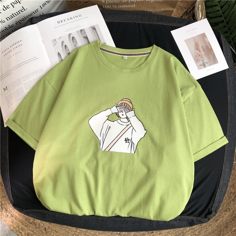 The New Summer T-shirt With Short Sleeves Is White For Women