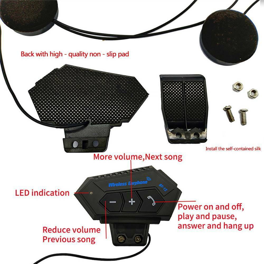 Mobile Bluetooth Motorcycle Helmet Headset - Image 2