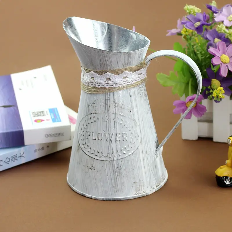 Flower Shop Displays Handmade Hemp Rope Iron Flower Pots