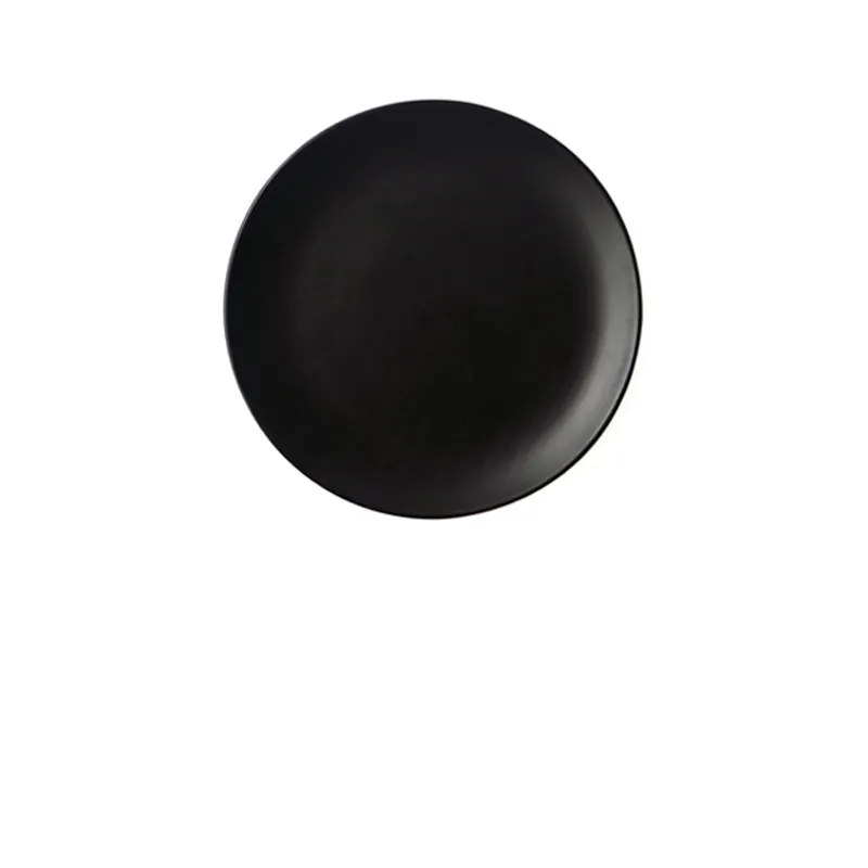 Black And White Powder Three-Color Matte Texture Flat Plate Matte - Black