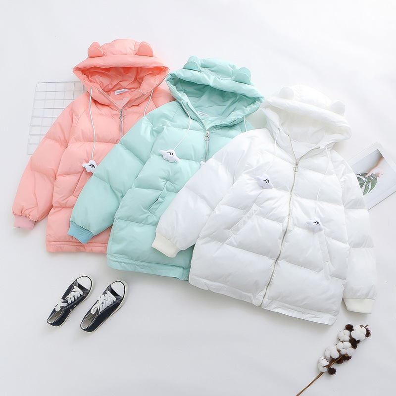 Loose Hooded Cotton Jacket Student Cotton Jacket