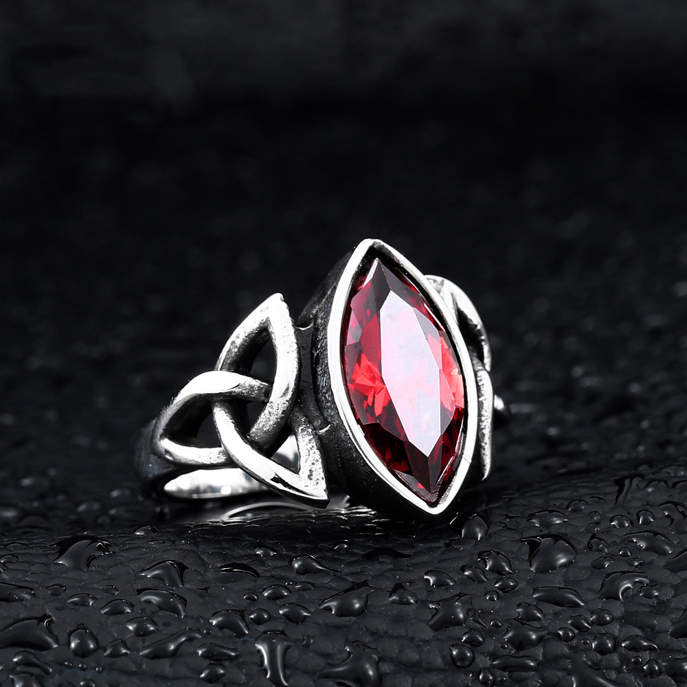 Steel Soldier Stainless Steel Zircon Ring