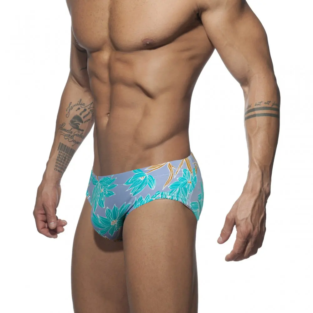 Men's Swimming Trunks Printed Low-waisted